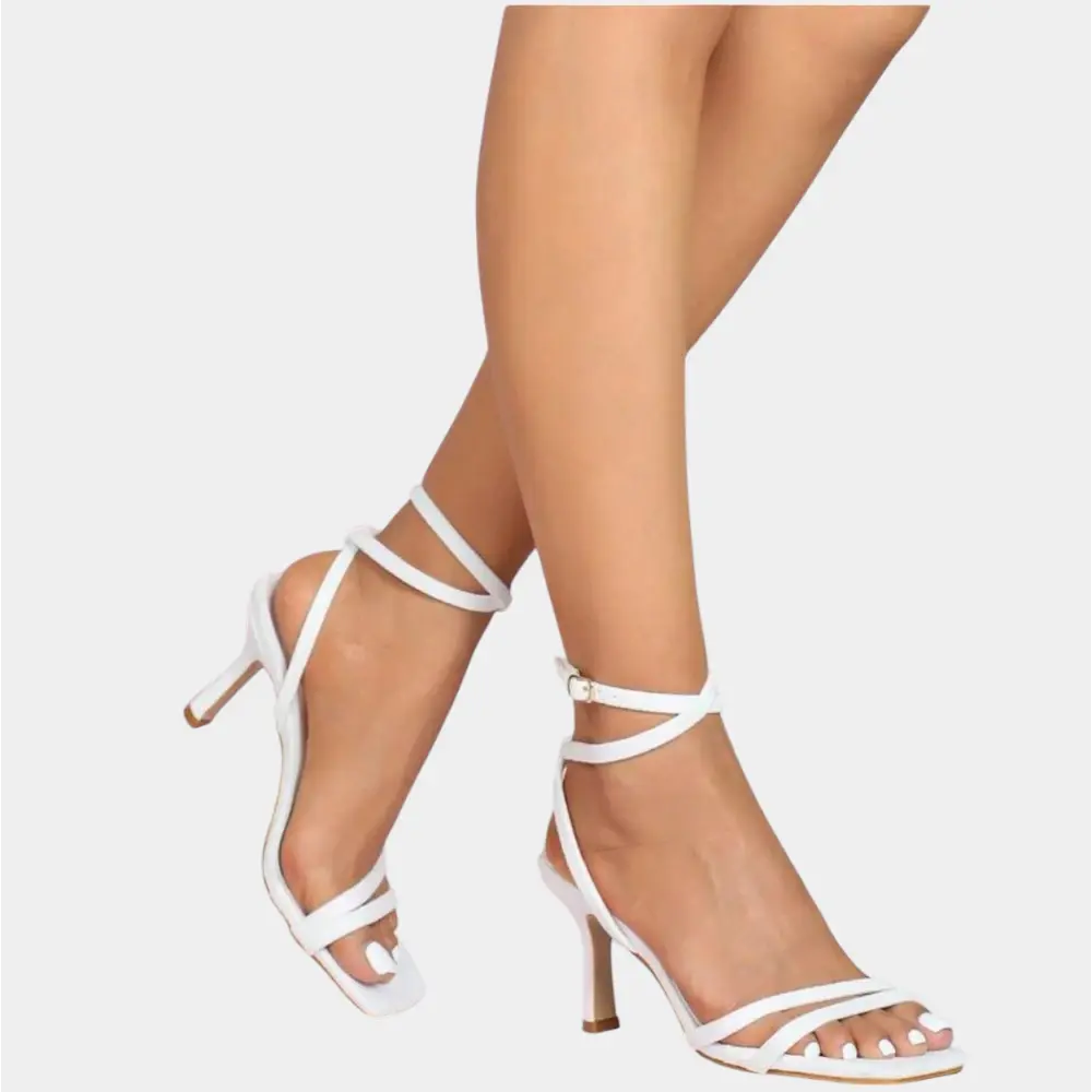 Women's Ankle Strap Comfort Heel Shoes 7.6cm