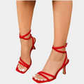 Women's Ankle Strap Heels – Comfortable 7.6cm Heel