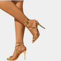 Women's Ankle Strap Heels – Comfortable Simple 7.6cm Heel