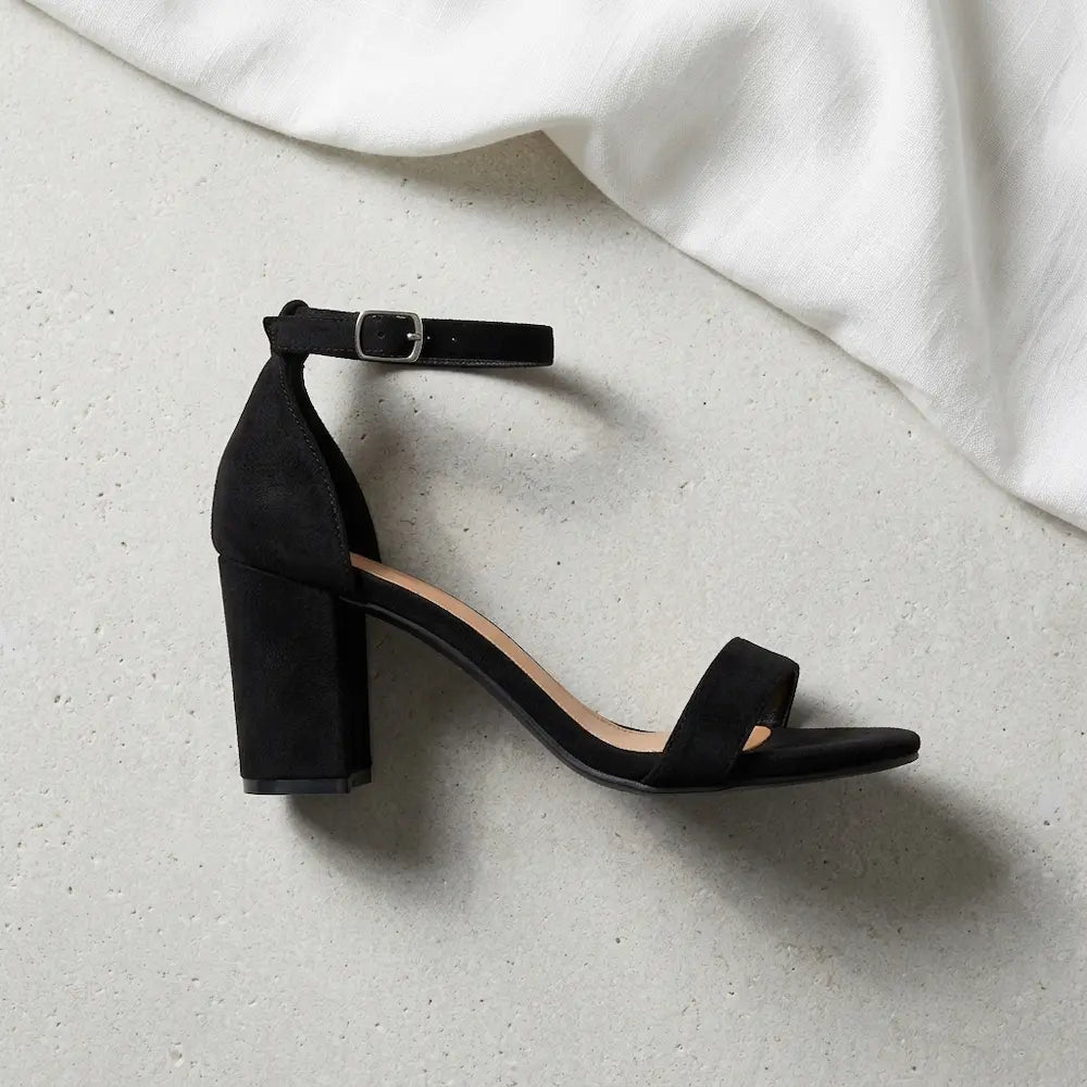 Elegant Thick Heel Open Toe Sandals 8cm