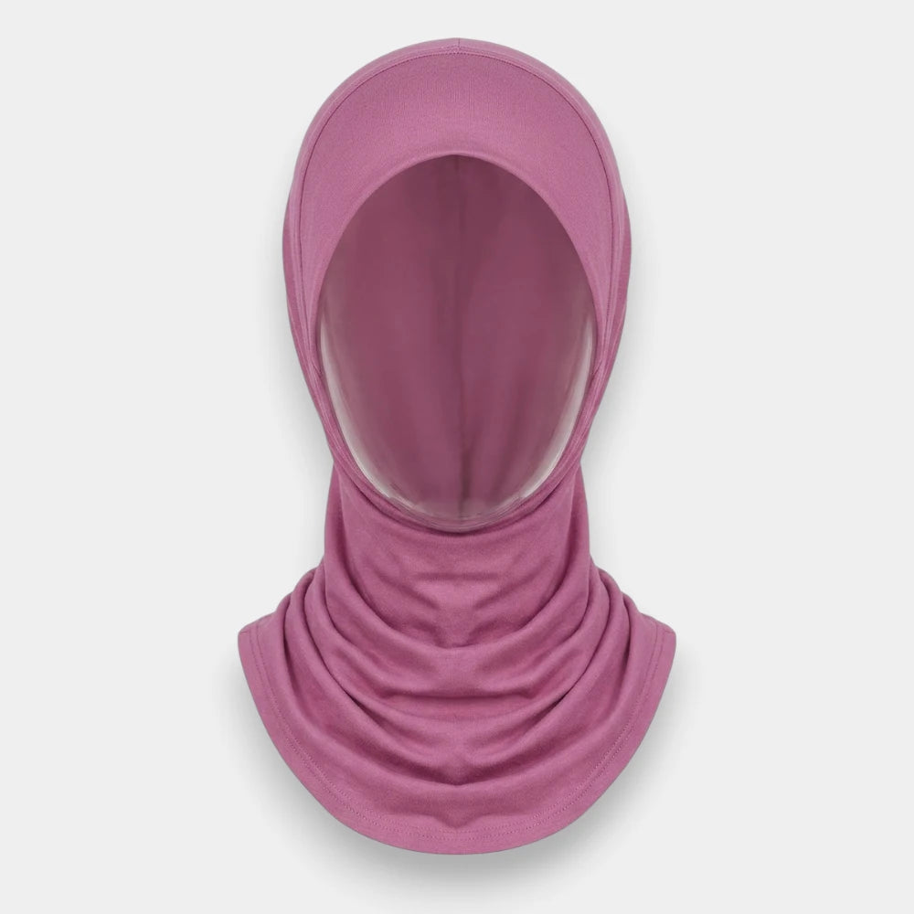 Women's Solid Color Muslim Hijab – Full Coverage Headscarf