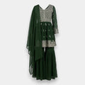 Ladies 3-Piece Kurti Set – Solid Colour Everyday Wear - S