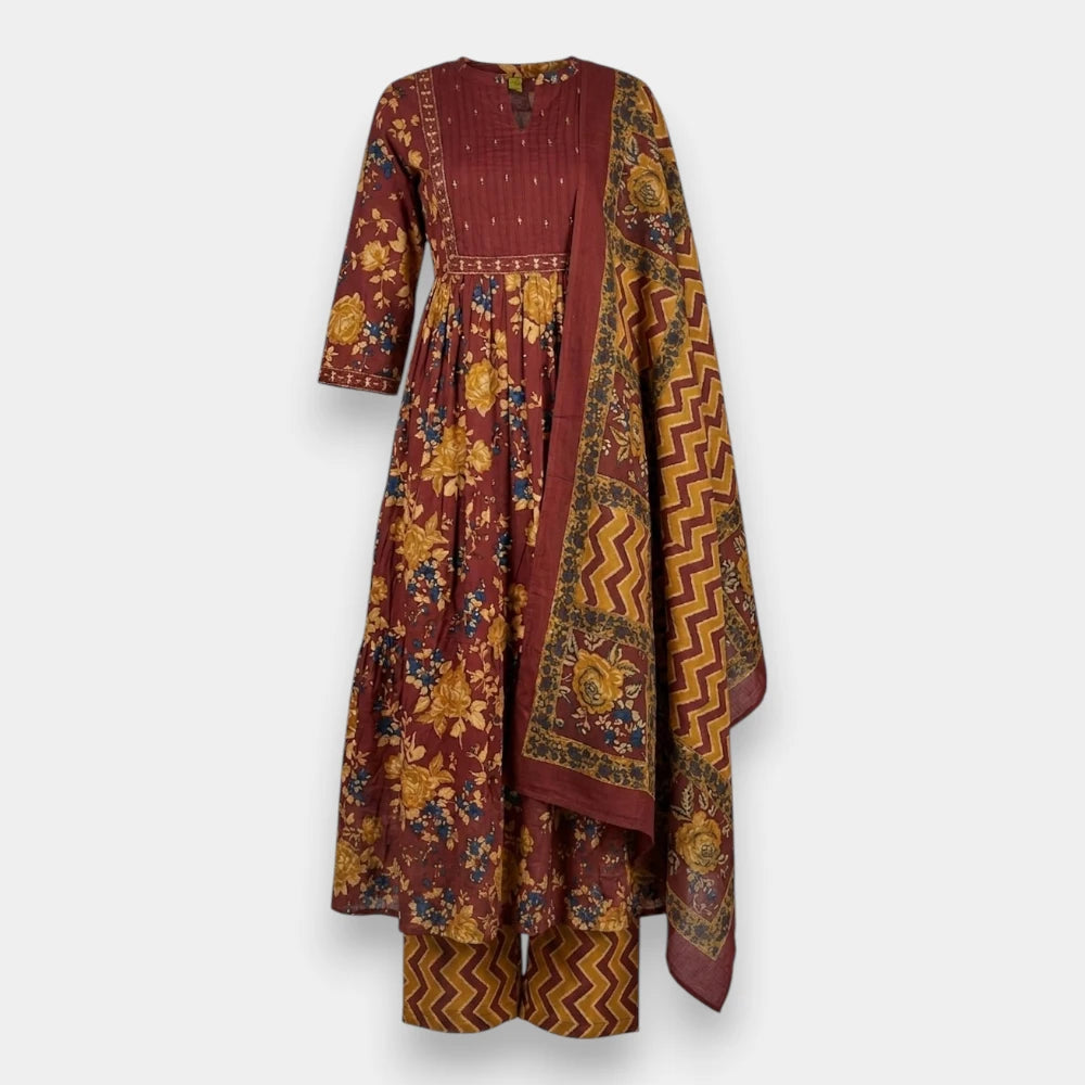 Gown Kurti Set for Daily Wear Ladies