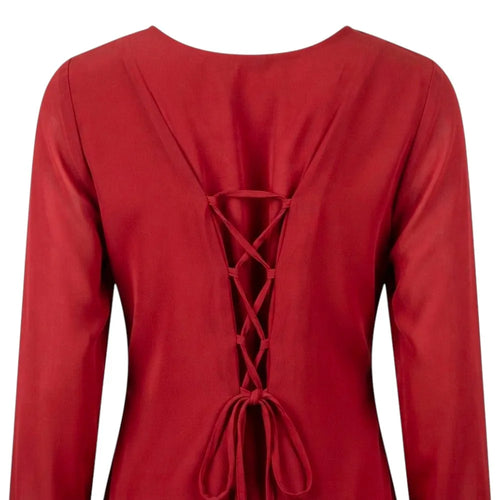 90's Red 3-Piece Kurti Sharara Suit