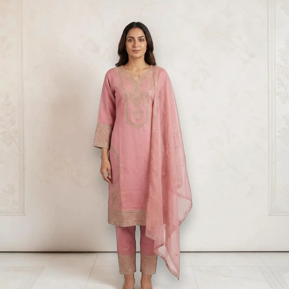 Women's Ethnic Kurta Set | Party Wear Kurthi -Size 44