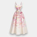 Long Flower Print Dress Dresses & Gowns