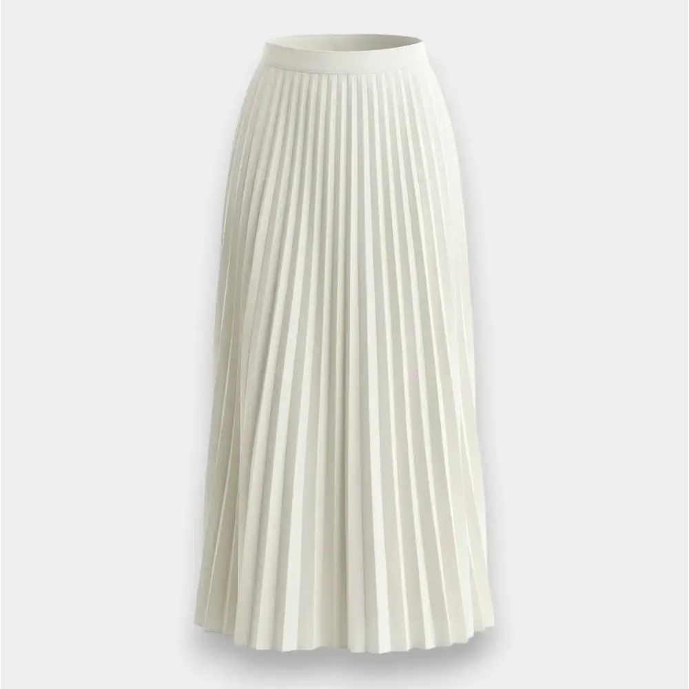 Pleated Chiffon Skirt for Women – Flowy & Elegant - Free Size