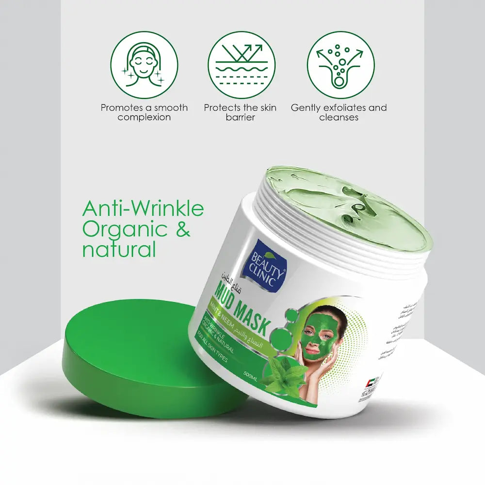 Beauty Clinic Mud Mask 500ml - Mint & Neem