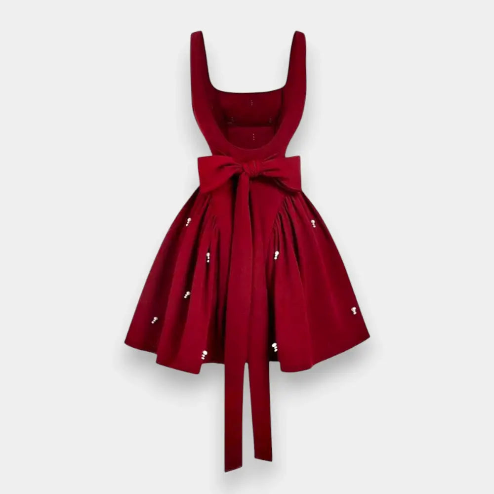 Backless Mini Dress Dresses & Gowns-Medium