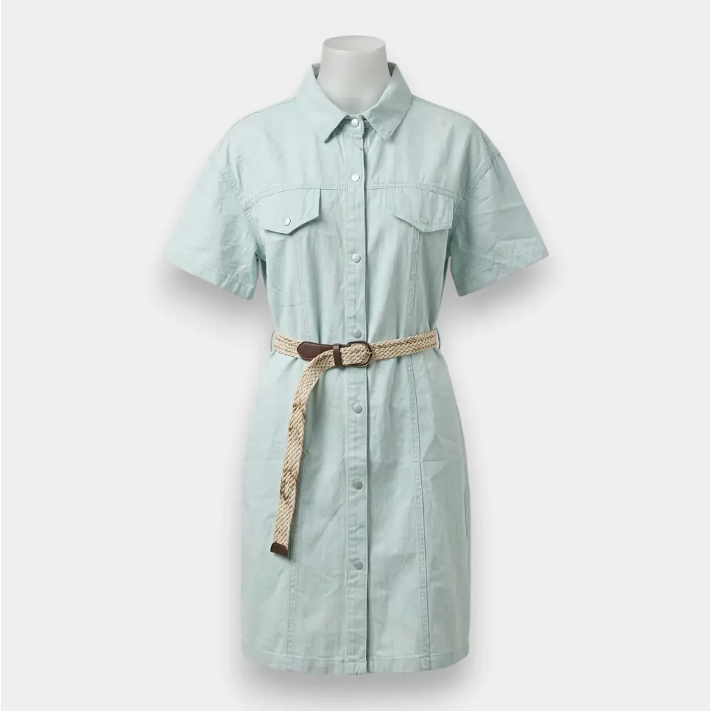 Women's Soft Denim Summer Dress- Free Size