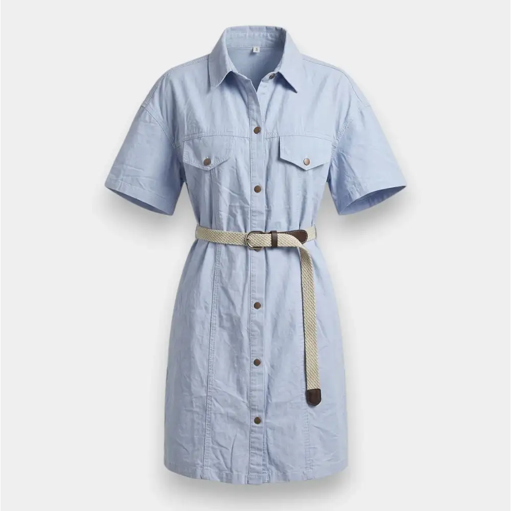 Women's Soft Denim Summer Dress- Free Size