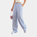 Women's Drawstring Waist Straight-Leg Pants