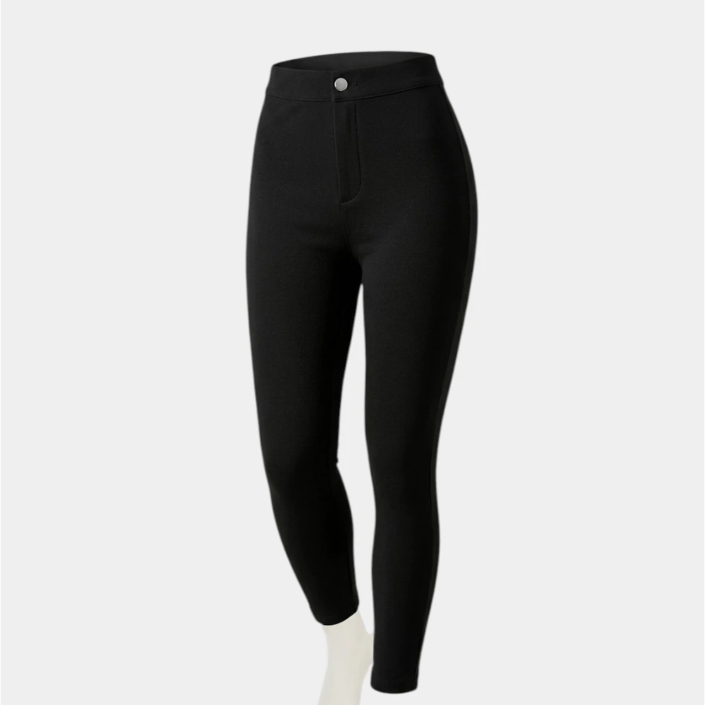 Women's Button Detail Skinny Pants