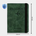 RFID Blocking Passport Holder Slim Travel Wallet for Passport Cards and Cash
