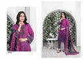 Tawakkal Stitched Embroidered Digital Printed Lawn kurthi - Magenta Color
