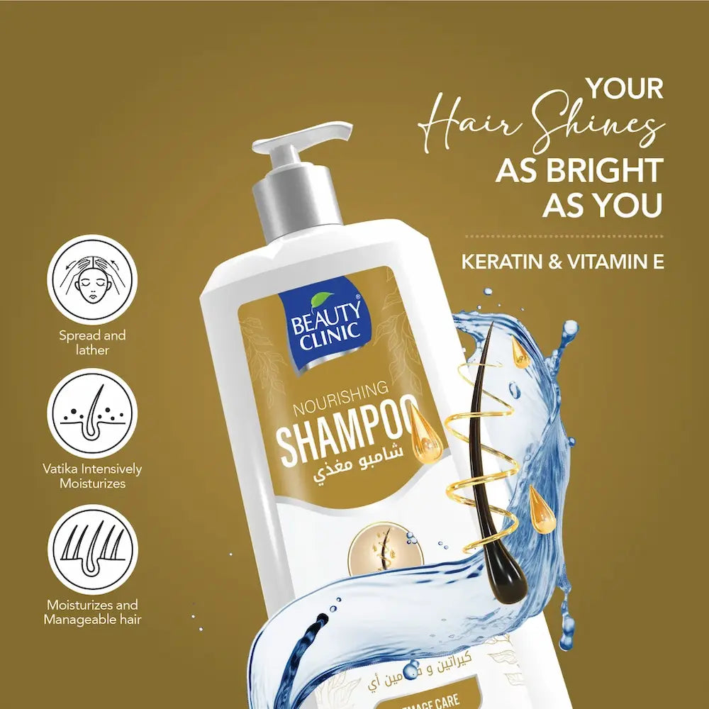 Beauty Clinic Shampoo 750ml – Keratin & Vitamin E