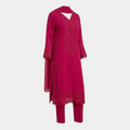 Palazzo 3-Piece Set with Dupatta & Sequin Embroidery