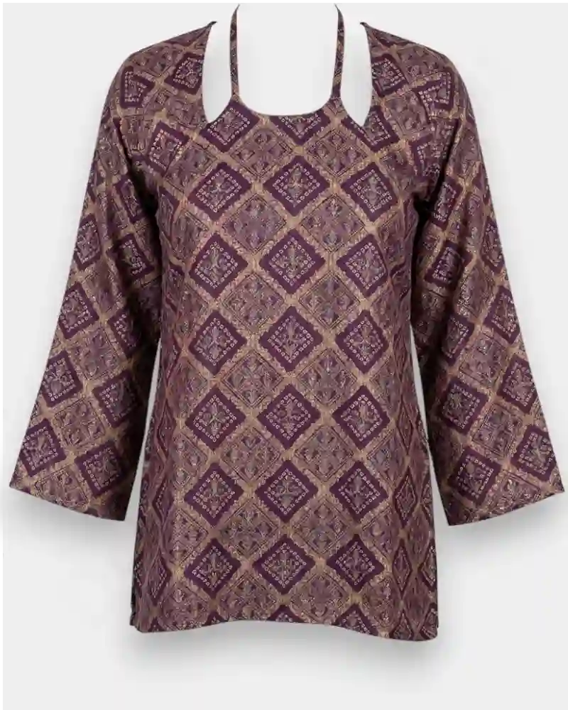 بلوزة كورتي نسائية من الباشمينا - أزياء نسائية فاخرة