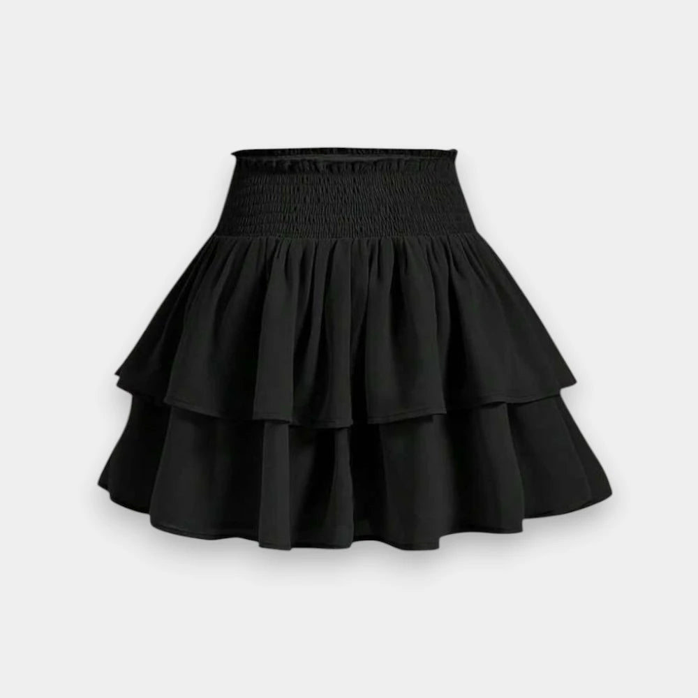 Women's High Waist Cake Mini Skirt – Sweet & Flattering - Size Small