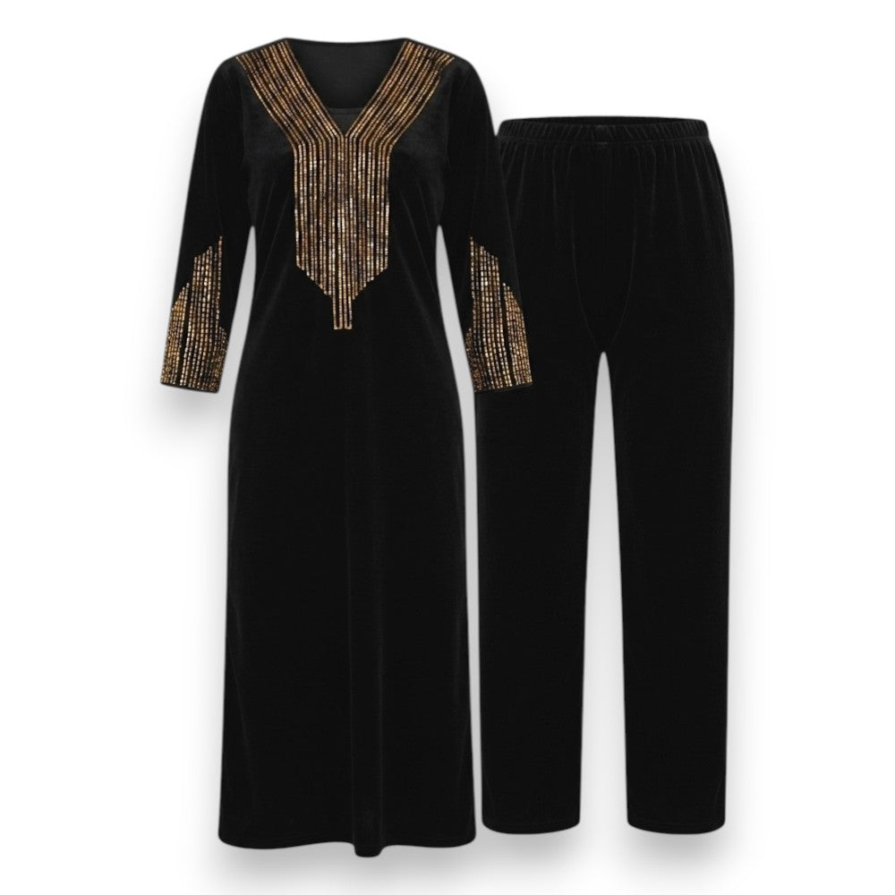 Velvet Kurthi Set for Ladies - Size 38"