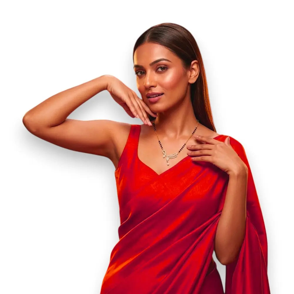 Modern Floral Pendant Mangalsutra