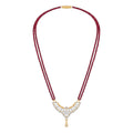Radiant Diamond-Simulant Cluster Mangalsutra