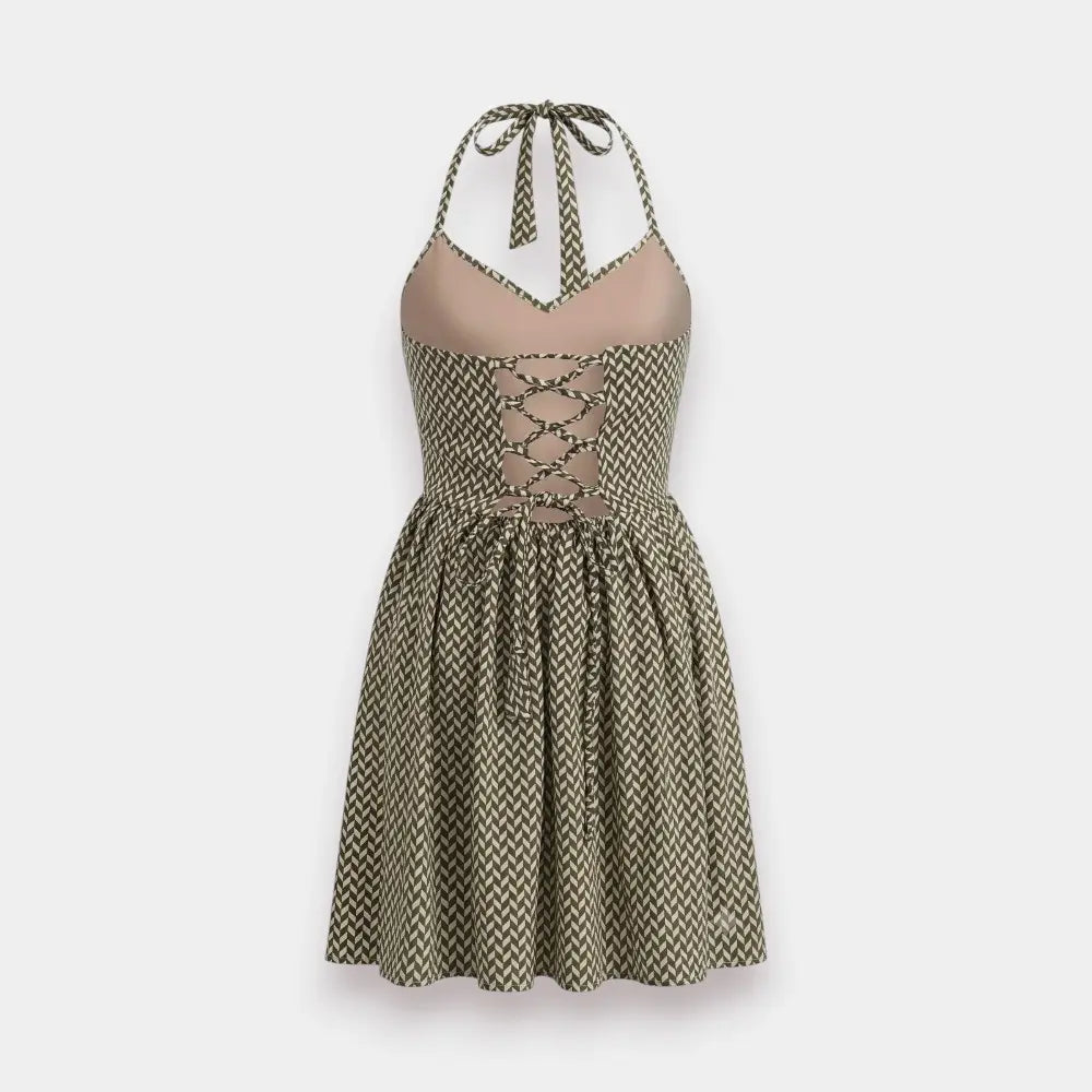 Halter Backless T-Shirt Ladies Kurti - Size Small To Large