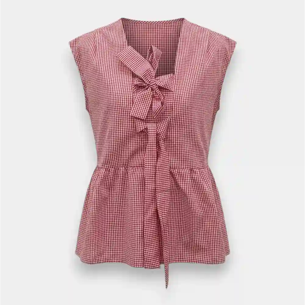 Trendyol Red Gingham Binding Top | Dresses & Gowns