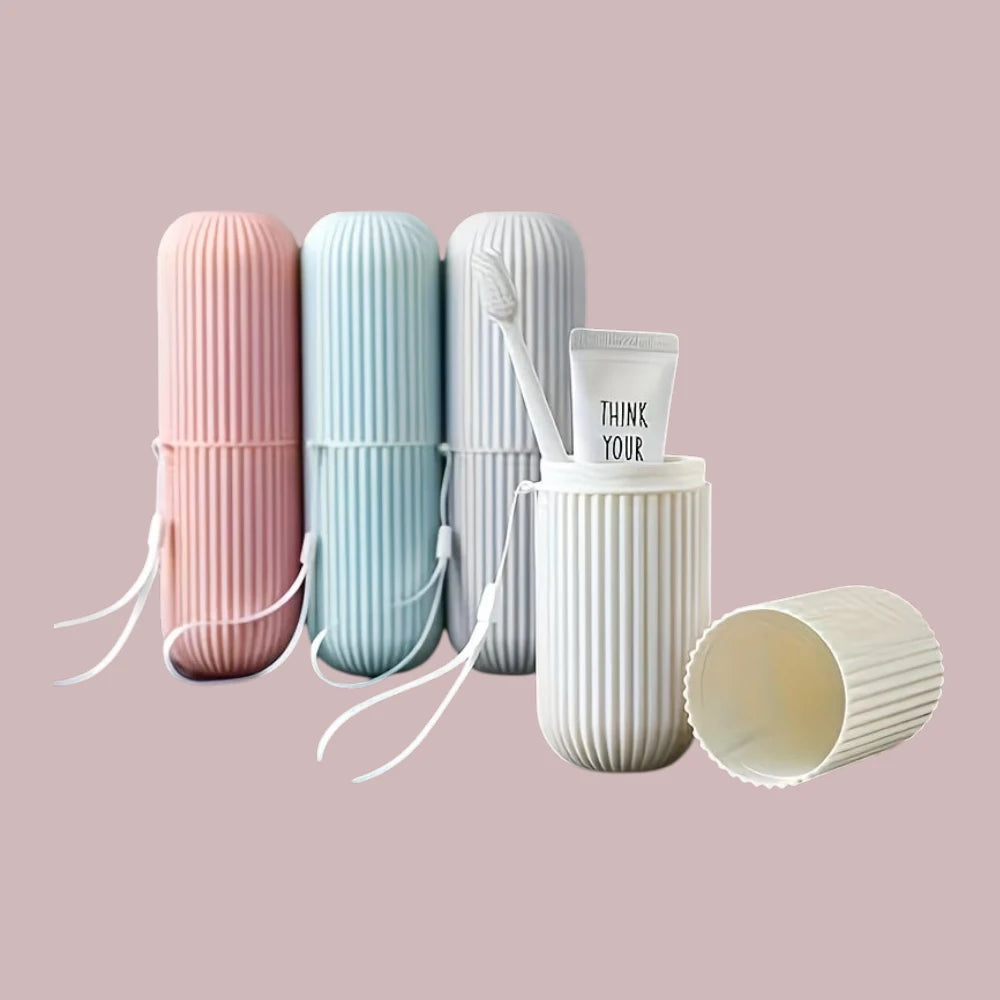 Travel Toothbrush Case & Accessories Box