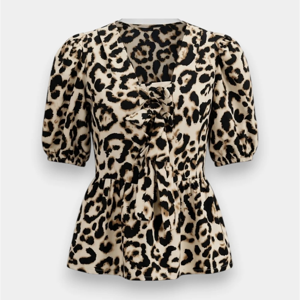 Women's Animal Print T-Shirt – Summer Tops & Blouses