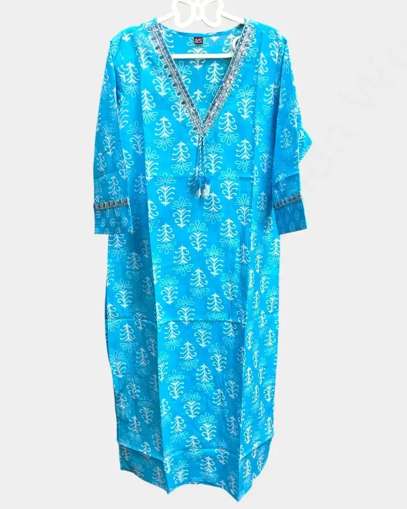 Women Kurthi Top – Blue Color | Ladies Kurthi