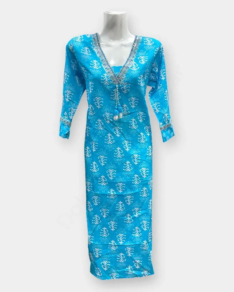 Women Kurthi Top – Blue Color | Ladies Kurthi