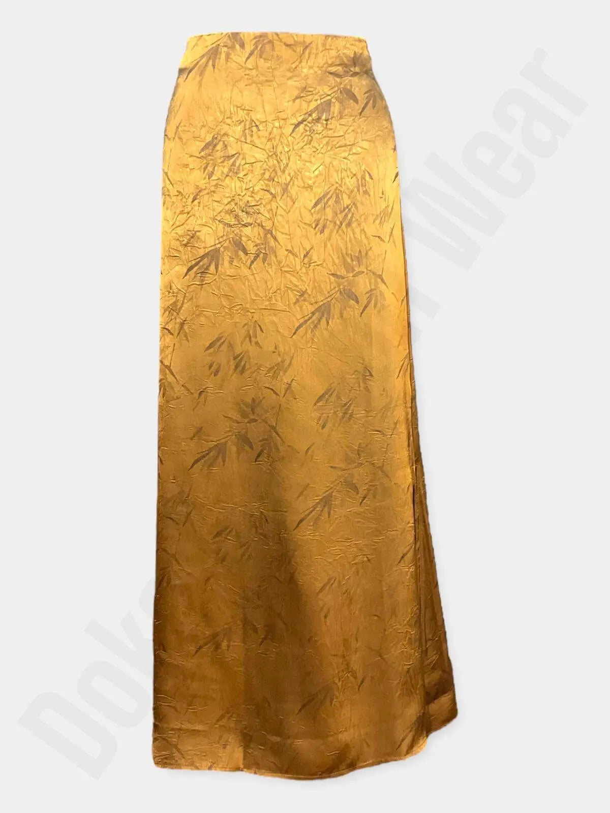 Mulberry Silk Satin Slip Skirt – Tan Midi Skirt for Fall Trends & Basic Outfits