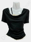 Cowl Neck Short Sleeve T-shirt