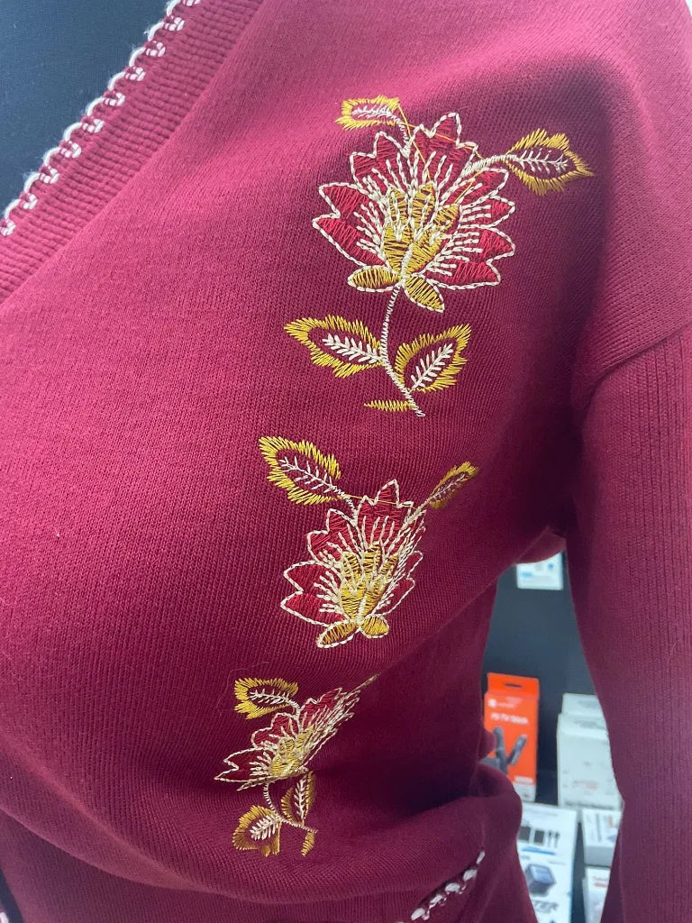 Sweter For Winter Knit V-neck Cardigan Jacket & Hoodie