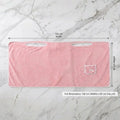 Soft Coral Bath Towel with Pocket