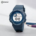 Mingrui Kids Digital Watch | Alarm Timer Glow | 30m Water Resistant | Black TPU Strap | Campus & Gift Watch Ages 3–14