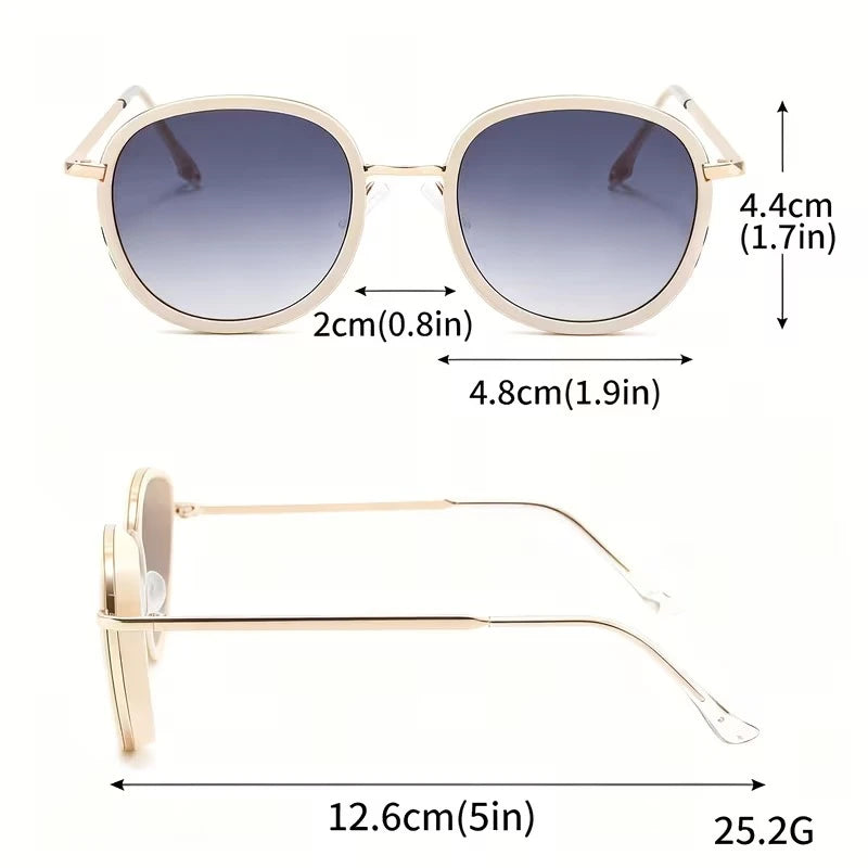 Golden Oversized Girls' Sunglasses UV400 – Kids Party & Prom Eyewear