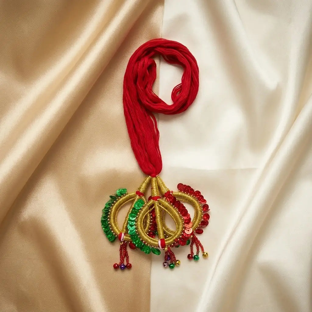 Traditional Red Thread Lacha Hair Dori in Qatar
