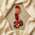 Small Red Traditional Lacha Hair Dori in Qatar