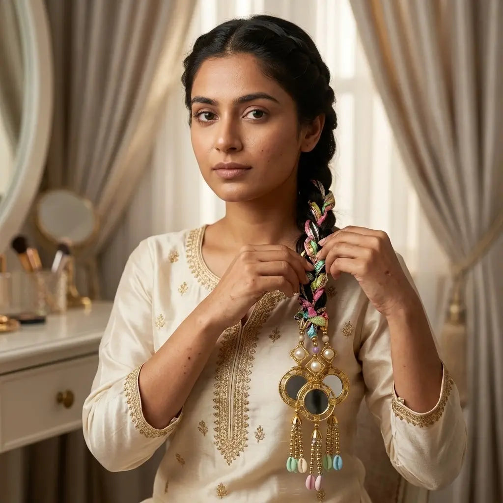 Multicolor Floral Paranda Hair Accessory – Qatar