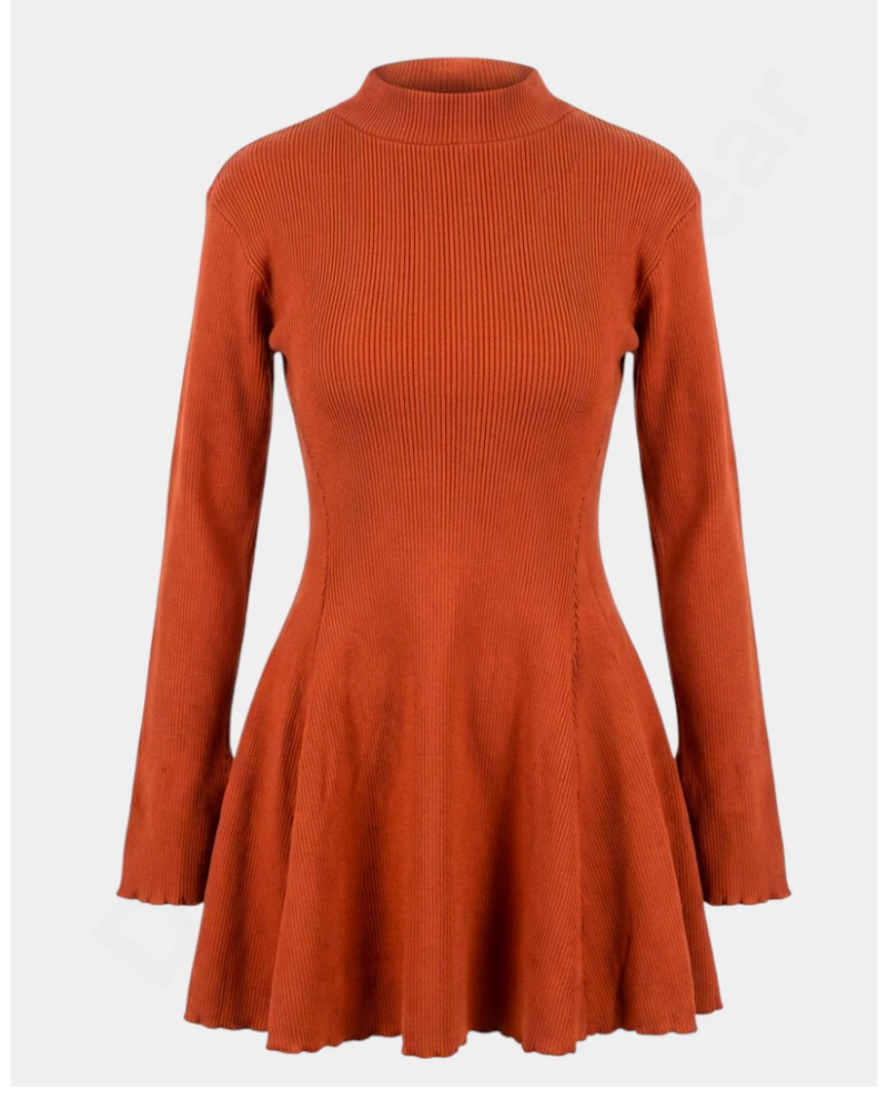 Rib Flare  Winter Flare Skirt  Dresses & Gowns