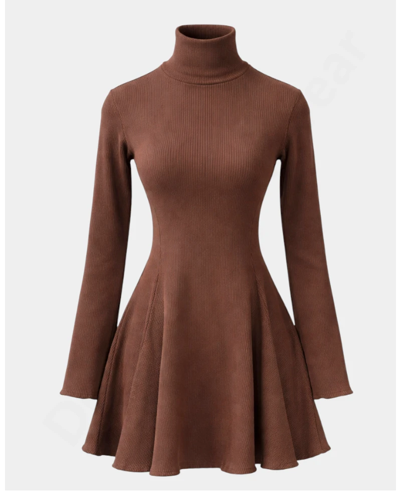 Rib Flare  Winter Flare Skirt  Dresses & Gowns