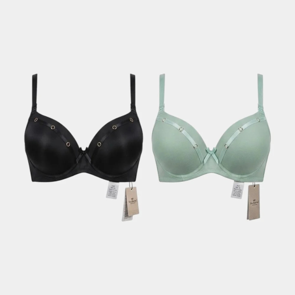 Premium Double Push-Up Bra with Ring Detail - Size 40/90