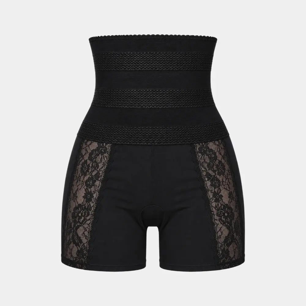 Women's High-Waist Tummy Control Lace Shapewear Shorts
