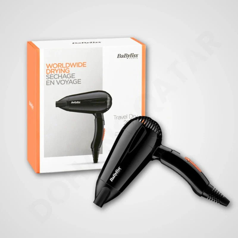 BaByliss 5344SDE Hair Dryer 2000W Folding Handle Travel - Dohans Essentials - qatar