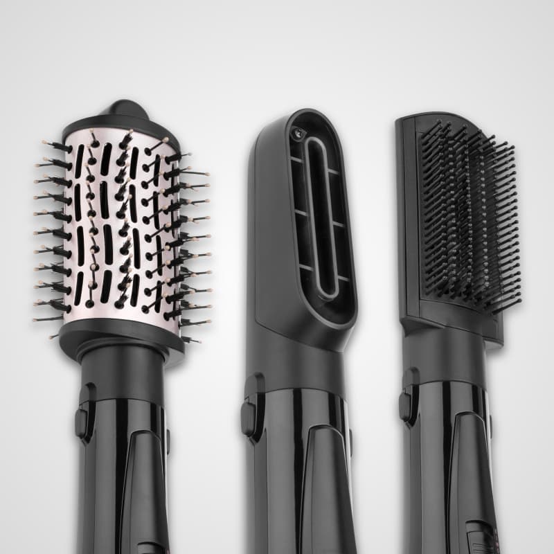 BaByliss AS128SDE Style Smooth 1000W 3 - in - 1 Hot Air Brush Blow Dry Straighten Volume - Dohans Essentials - qatar