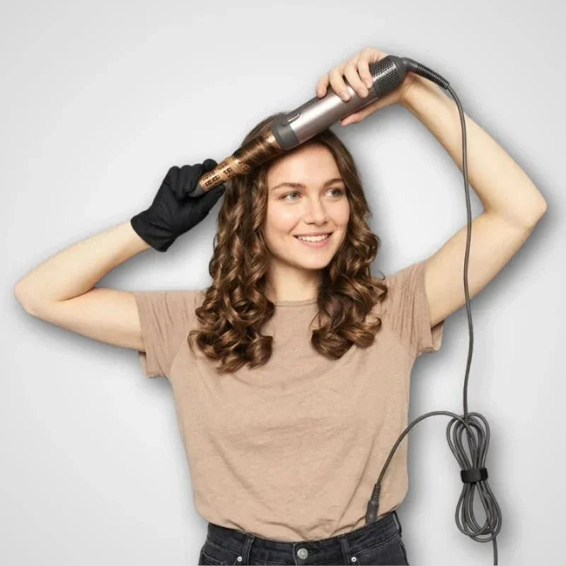 مجفف الشعر الهوائي الساخن BaByliss AS136SDE بقوة 1000 واط مع ملحقات قابلة للتبديل