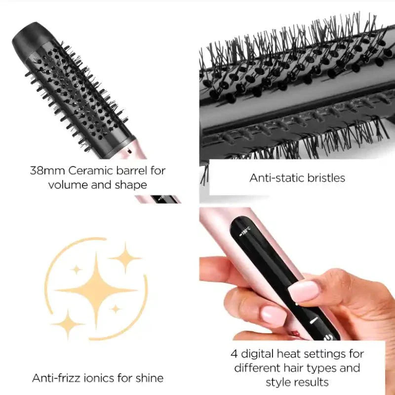 BaByliss Volume Boost Thermal Hot Brush HSB200SDE - Dohans Essentials - qatar