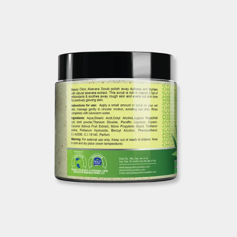 Beauty Clinic Face & Body Scrub 500ml – Aloe Vera